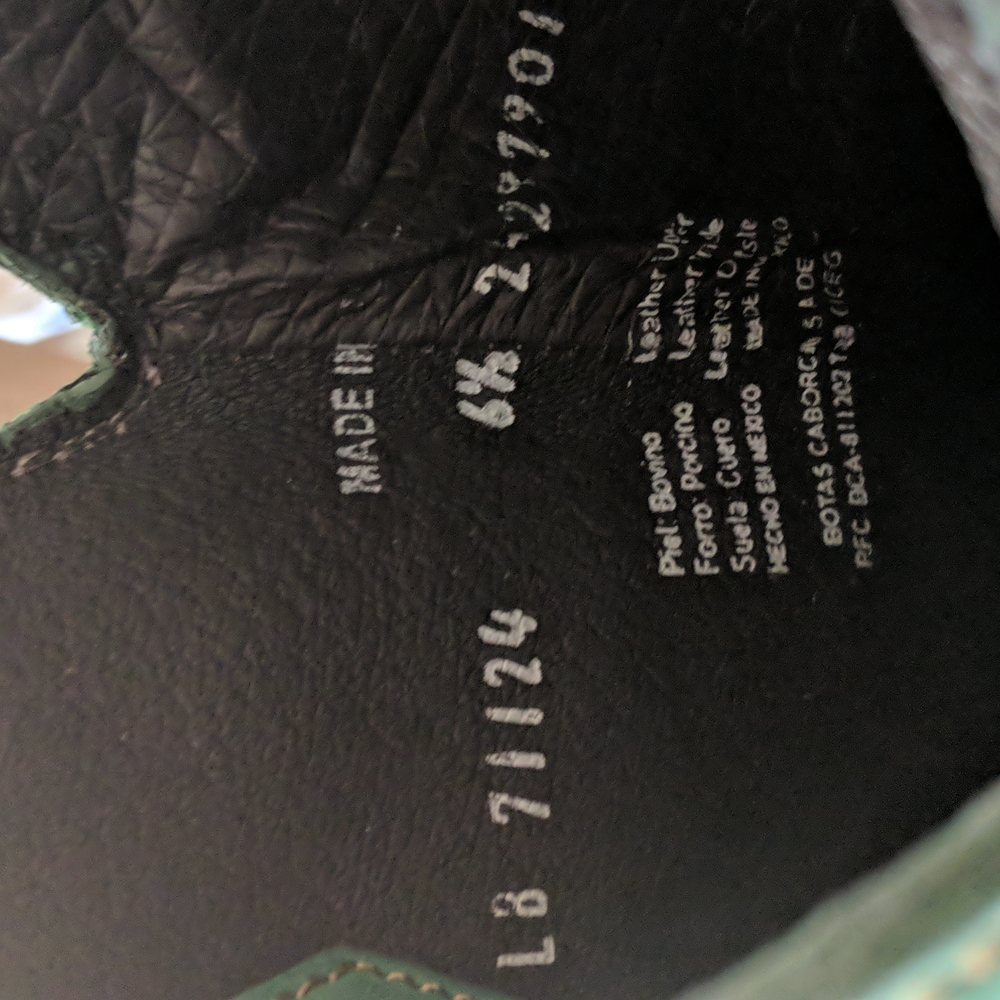 LIBERTY BLACK Vegas Turquesa LB71124 fringed cowgirl western boots sz 6.5 EUC - Picture 16 of 16